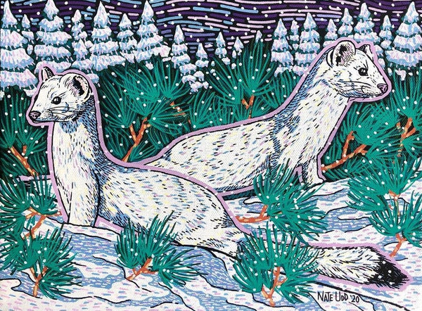 WINTER WEASELS- PRINT