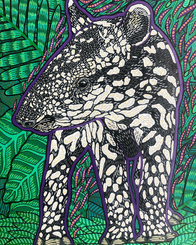 MALAYAN TAPIR: PORTRAIT- PRINT