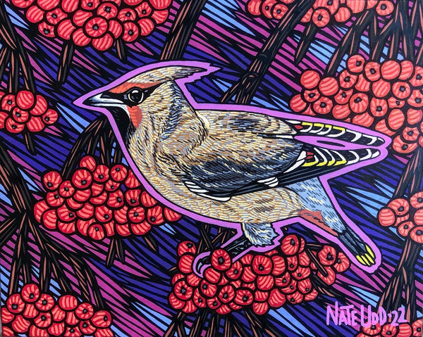 BOHEMIAN WAXWING- PRINT